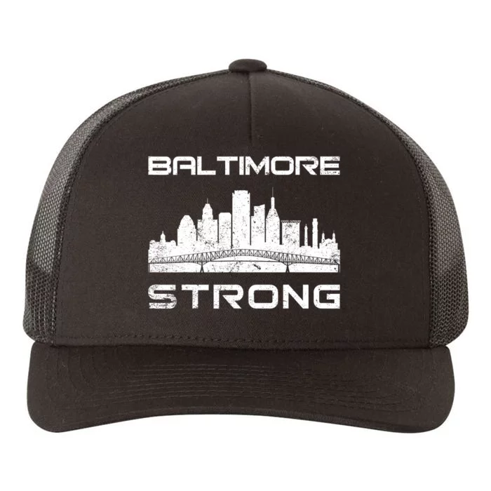 Baltimore Heart Baltimore Bridge Baltimore Strong Yupoong Adult 5-Panel Trucker Hat