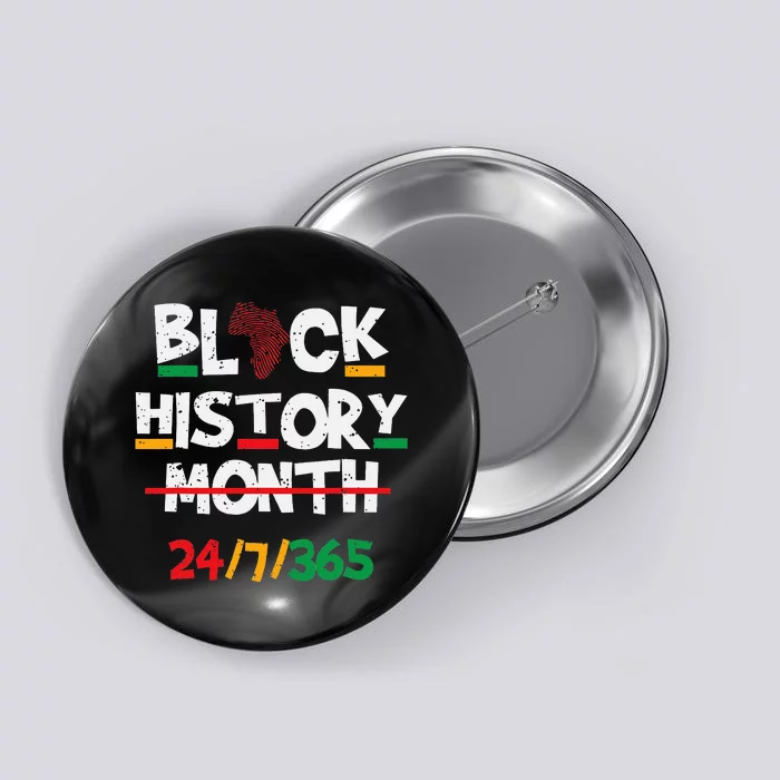 Black Heritage BHM 24 7 Proud Pride Button