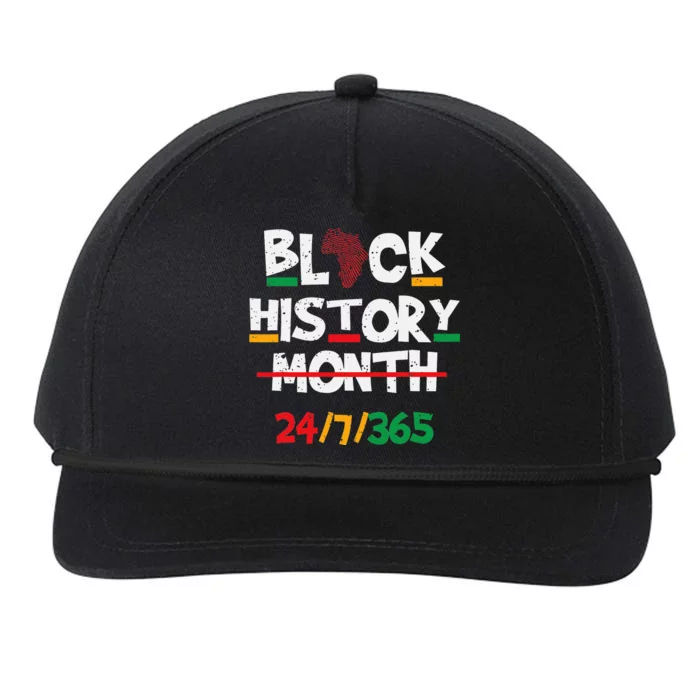 Black Heritage BHM 24 7 Proud Pride Snapback Five-Panel Rope Hat