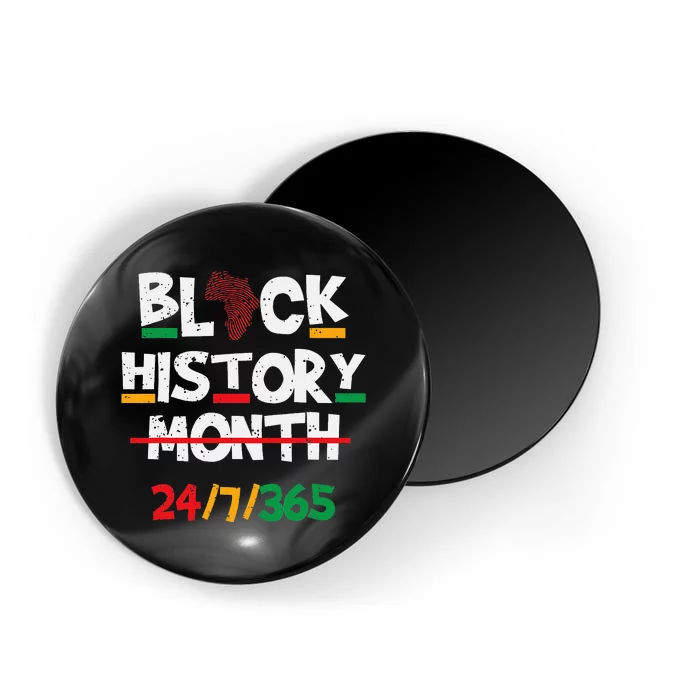 Black Heritage BHM 24 7 Proud Pride Magnet