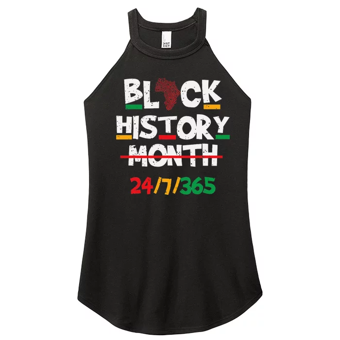 Black Heritage BHM 24 7 Proud Pride Women’s Perfect Tri Rocker Tank