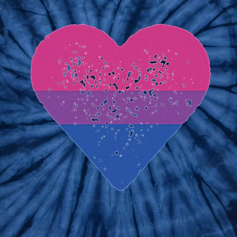 Bisexual Heart Bisexuality Bi Love Flag LGBTQ Pride Gifts Tie-Dye T-Shirt