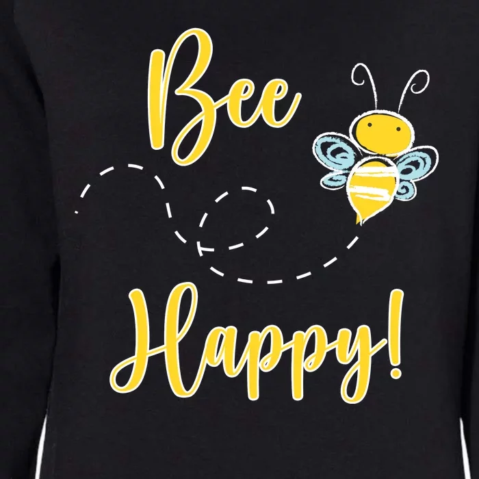 Bee Happy Bumblebee Cute Gift Womens California Wash Sweatshirt