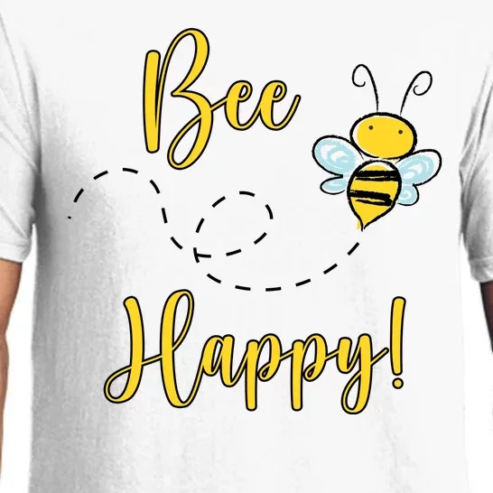 Bee Happy Bumblebee Cute Gift Pajama Set