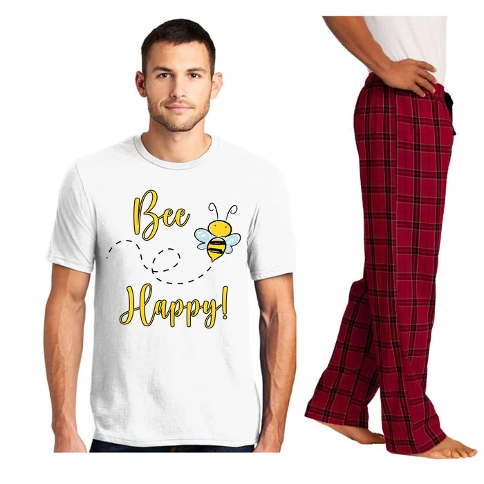 Bee Happy Bumblebee Cute Gift Pajama Set