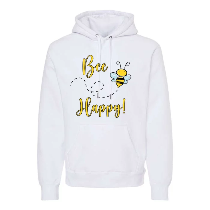 Bee Happy Bumblebee Cute Gift Premium Hoodie