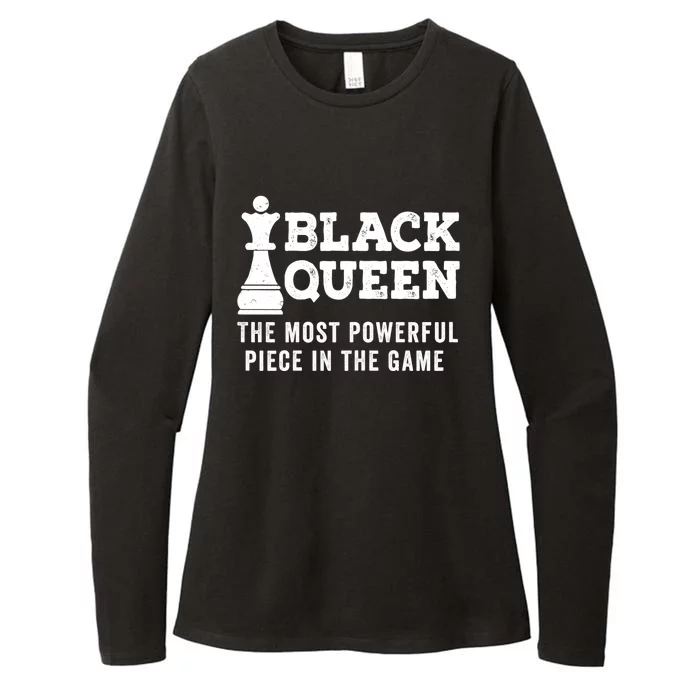 Black History Black Queen Chess African Black Pride Womens CVC Long Sleeve Shirt