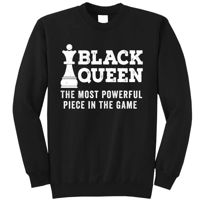 Black History Black Queen Chess African Black Pride Tall Sweatshirt