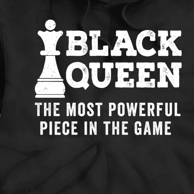 Black History Black Queen Chess African Black Pride Tie Dye Hoodie