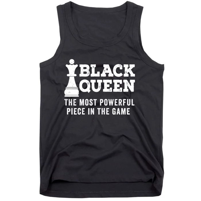 Black History Black Queen Chess African Black Pride Tank Top