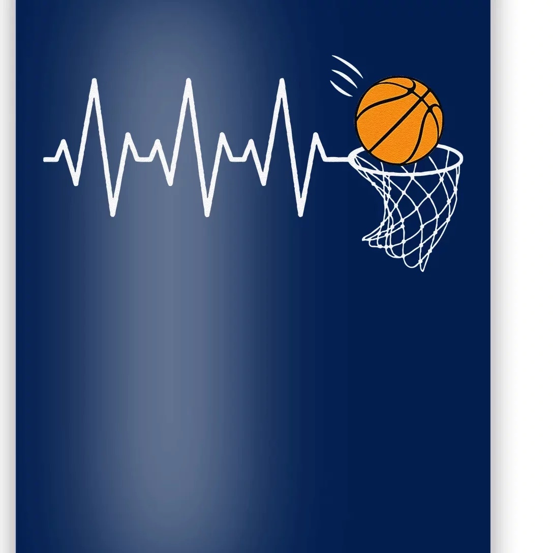 Basketball Heartbeat Basketball Lover Poster