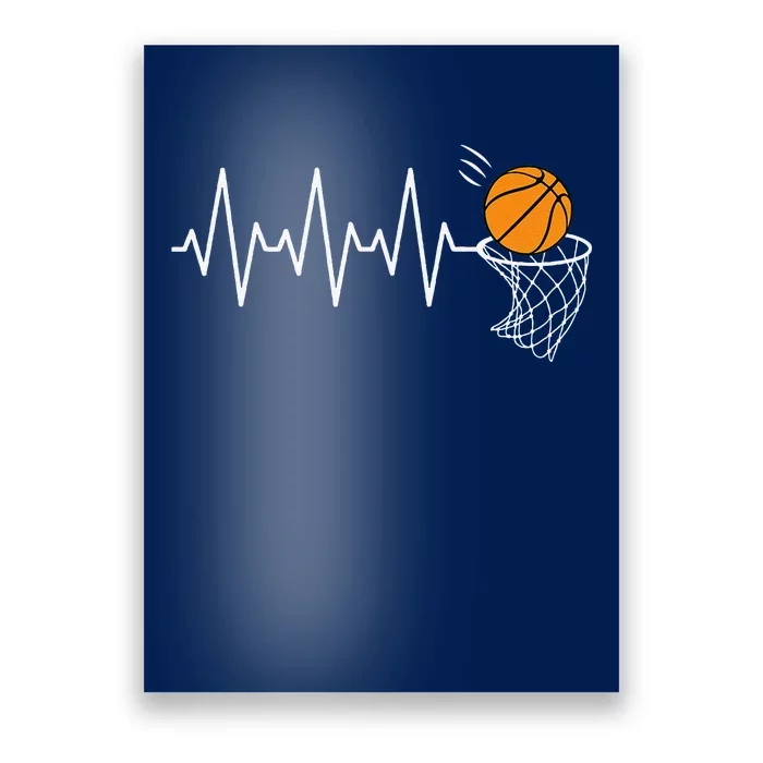 Basketball Heartbeat Basketball Lover Poster