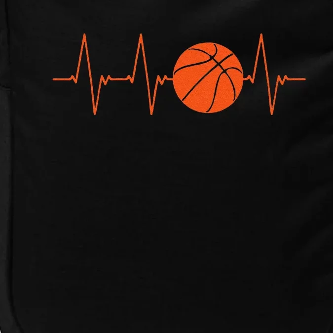 Basketball Heartbeat Bball Gift Impact Tech Backpack