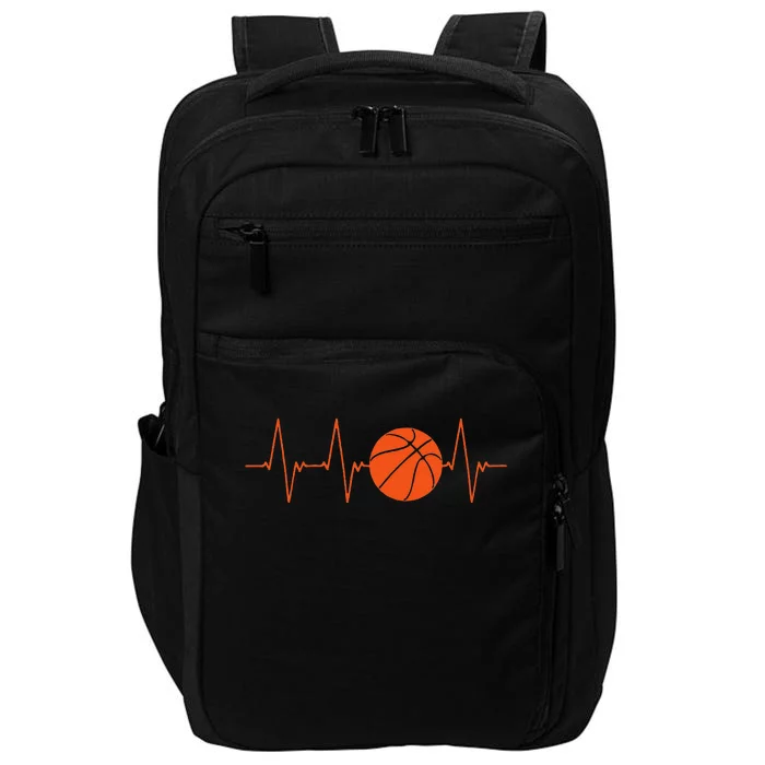 Basketball Heartbeat Bball Gift Impact Tech Backpack