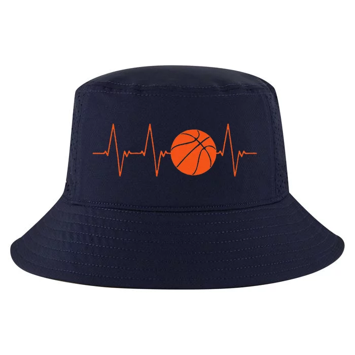 Basketball Heartbeat Bball Gift Cool Comfort Performance Bucket Hat