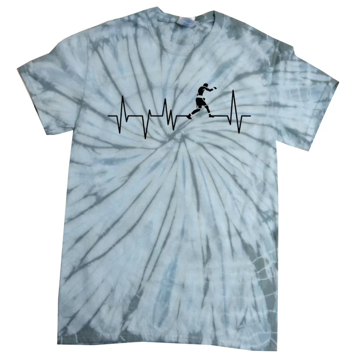 Boxer Heartbeat Boxing Gift Boxing Lover Boxing Trainer Tie-Dye T-Shirt