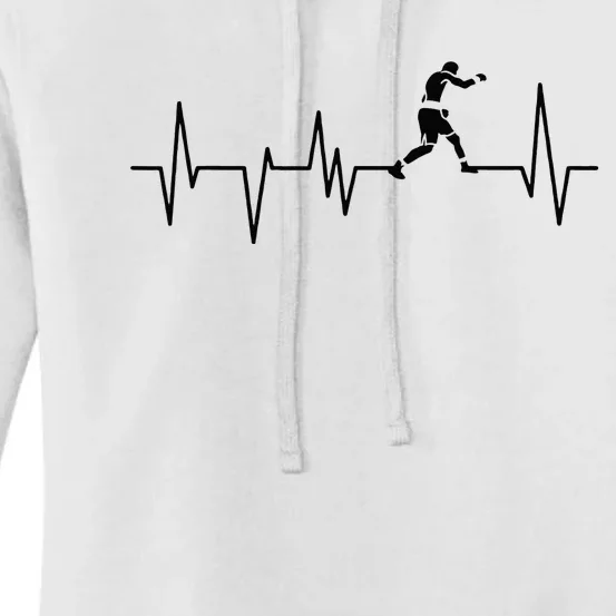 Boxer Heartbeat Boxing Gift Boxing Lover Boxing Trainer Women's Pullover Hoodie