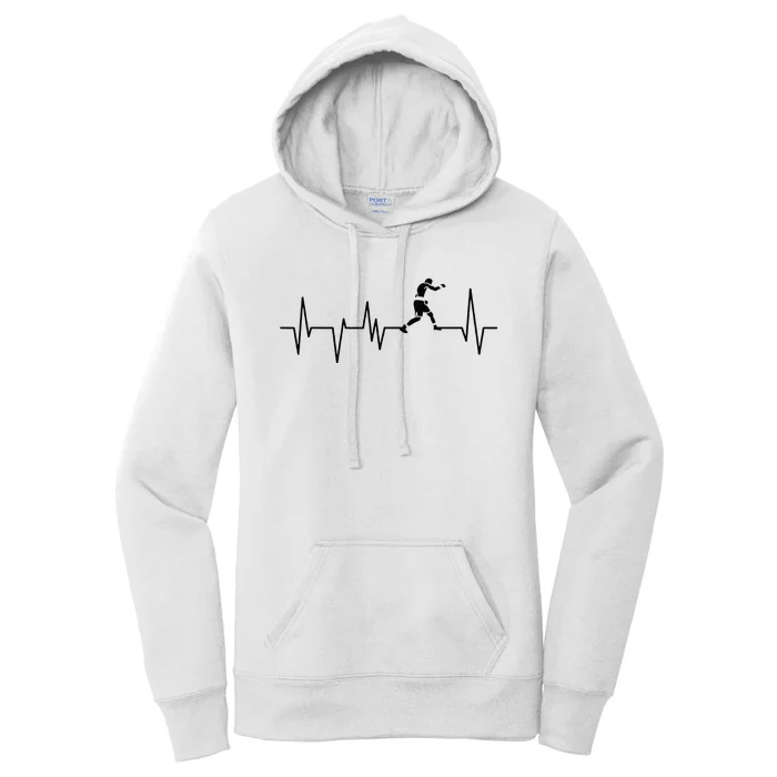 Boxer Heartbeat Boxing Gift Boxing Lover Boxing Trainer Women's Pullover Hoodie