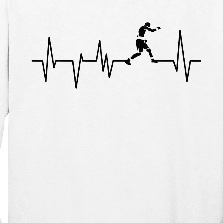 Boxer Heartbeat Boxing Gift Boxing Lover Boxing Trainer Tall Long Sleeve T-Shirt