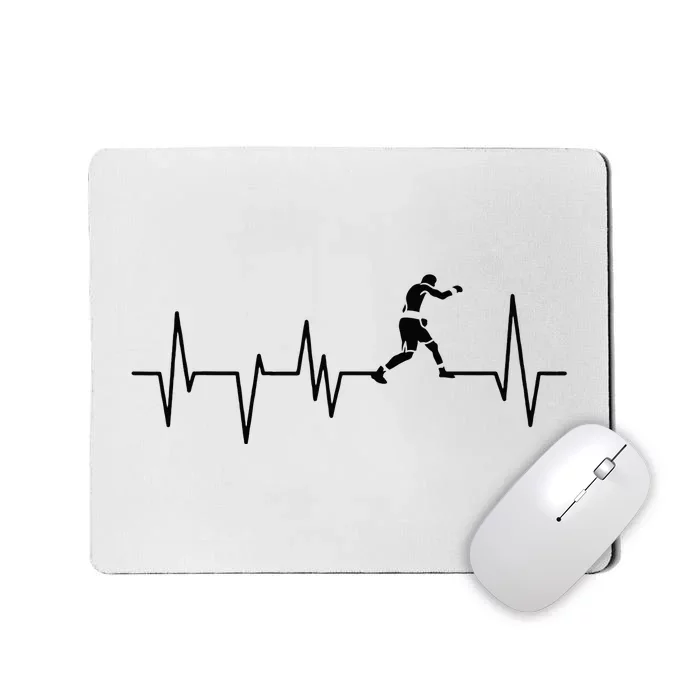 Boxer Heartbeat Boxing Gift Boxing Lover Boxing Trainer Mousepad