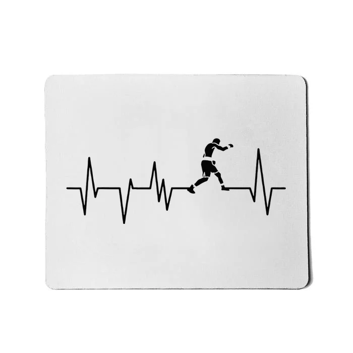 Boxer Heartbeat Boxing Gift Boxing Lover Boxing Trainer Mousepad