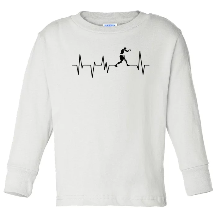 Boxer Heartbeat Boxing Gift Boxing Lover Boxing Trainer Toddler Long Sleeve Shirt