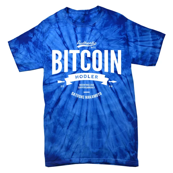 Bitcoin Hodler Btc Blockchain Crypto Bull Run 2021 Vintage Gift Tie-Dye T-Shirt