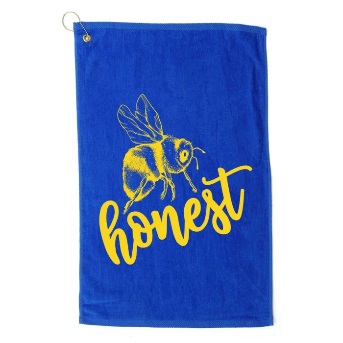 Bee Honest Be Honest Lovely Summer Bee Honesty Truth Trust Meaningful Gift Platinum Collection Golf Towel