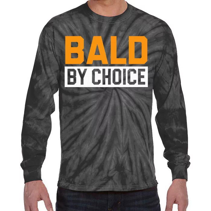 Bald Head Baldy Baldheaded No Hair Baldie Bald Guy Tie-Dye Long Sleeve Shirt