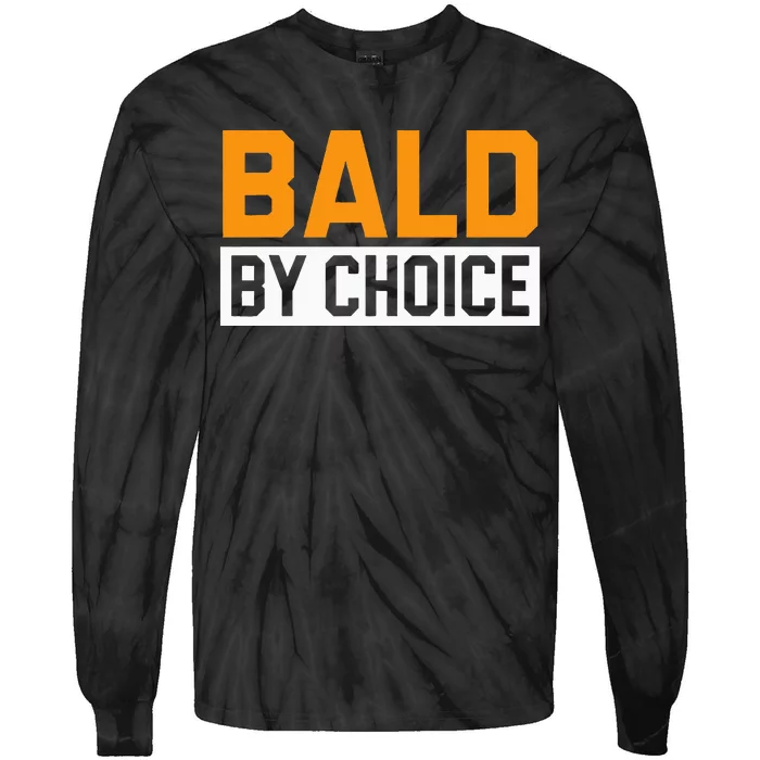 Bald Head Baldy Baldheaded No Hair Baldie Bald Guy Tie-Dye Long Sleeve Shirt