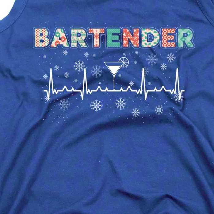 Bartender Heartbeat Bartending Lover Cocktail Maker Xmas Great Gift Tank Top