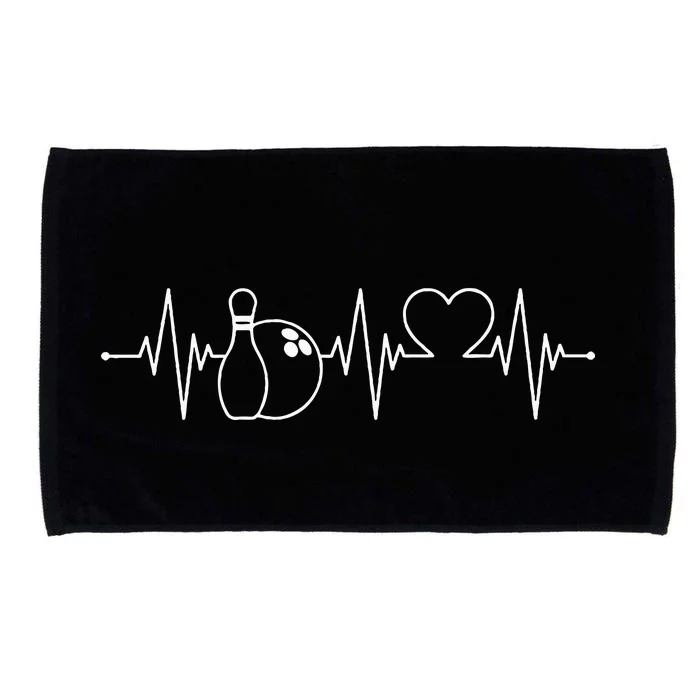 Bowling Heartbeat Bowler Microfiber Hand Towel