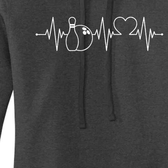 Bowling Heartbeat Bowler Women's Pullover Hoodie