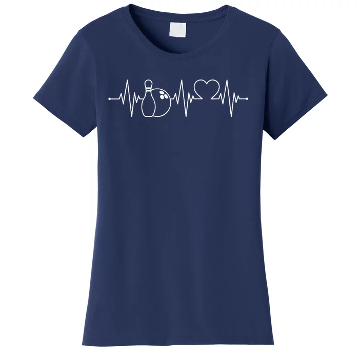 Bowling Heartbeat Bowler Women's T-Shirt