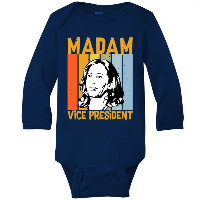 Biden Harris Best Choice Merica Madam Vice President Gift Baby Long Sleeve Bodysuit