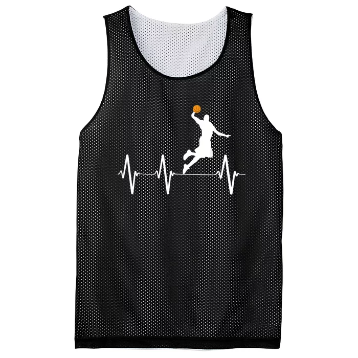 Basketball Heartbeat Mesh Reversible Basketball Jersey Tank