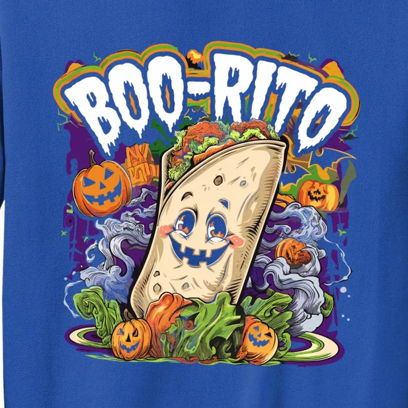 Boorito Halloween Burrito Cute Ghost Pumpkin Funny Gift Tall Sweatshirt