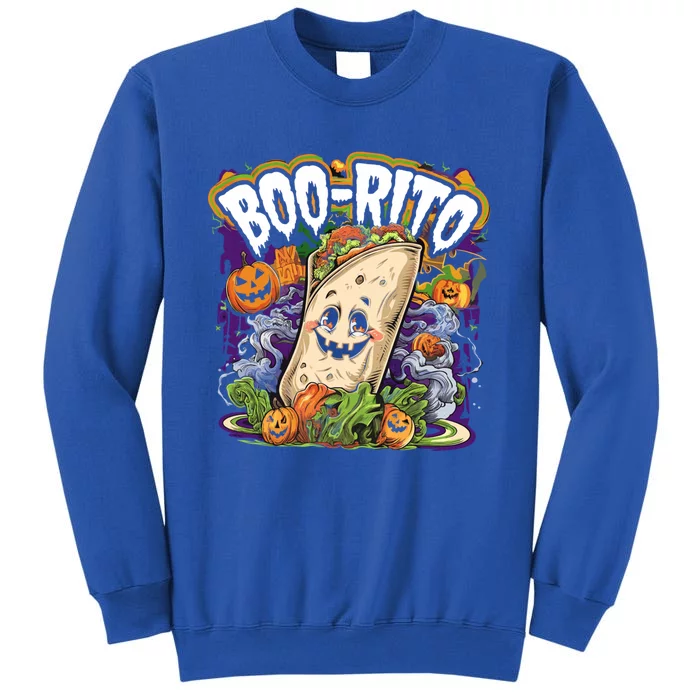 Boorito Halloween Burrito Cute Ghost Pumpkin Funny Gift Tall Sweatshirt