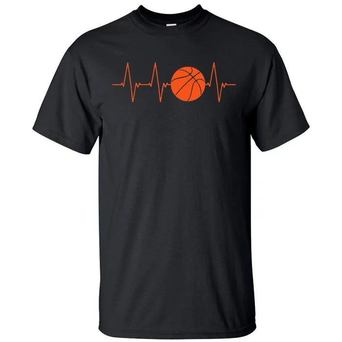 Basketball Heartbeat BBall Gift Tall T-Shirt