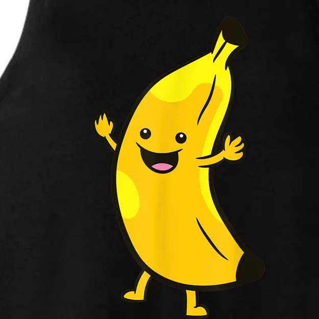 Banana Happy Banana Costume Fruit Love Bananas Ladies Tri-Blend Wicking Tank