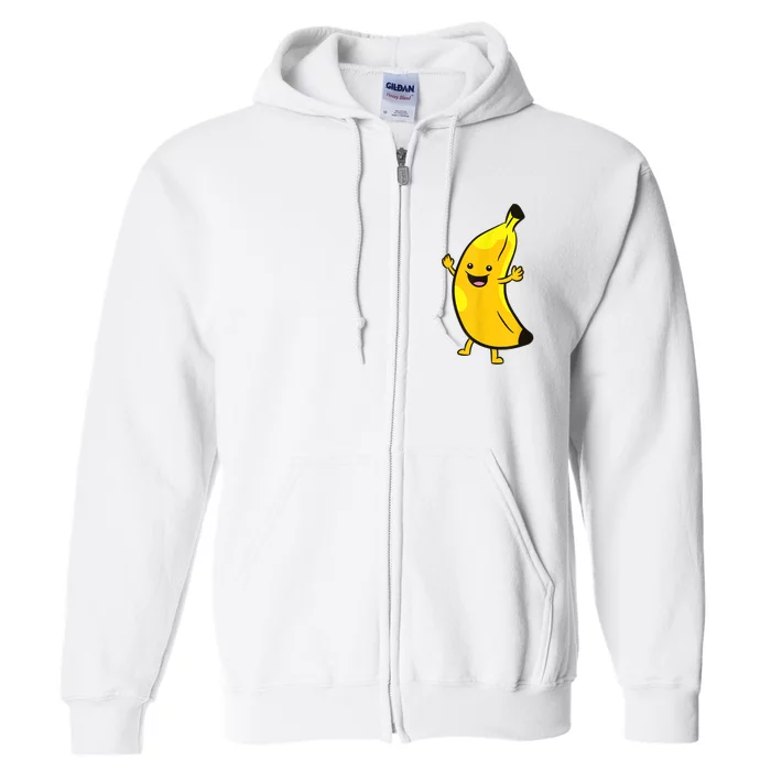 Banana Happy Banana Costume Fruit Love Bananas Full Zip Hoodie