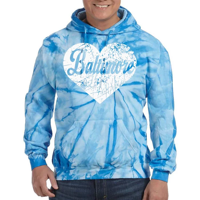 Baltimore Heart Tie Dye Hoodie