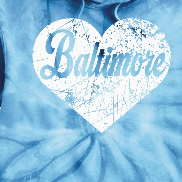 Baltimore Heart Tie Dye Hoodie