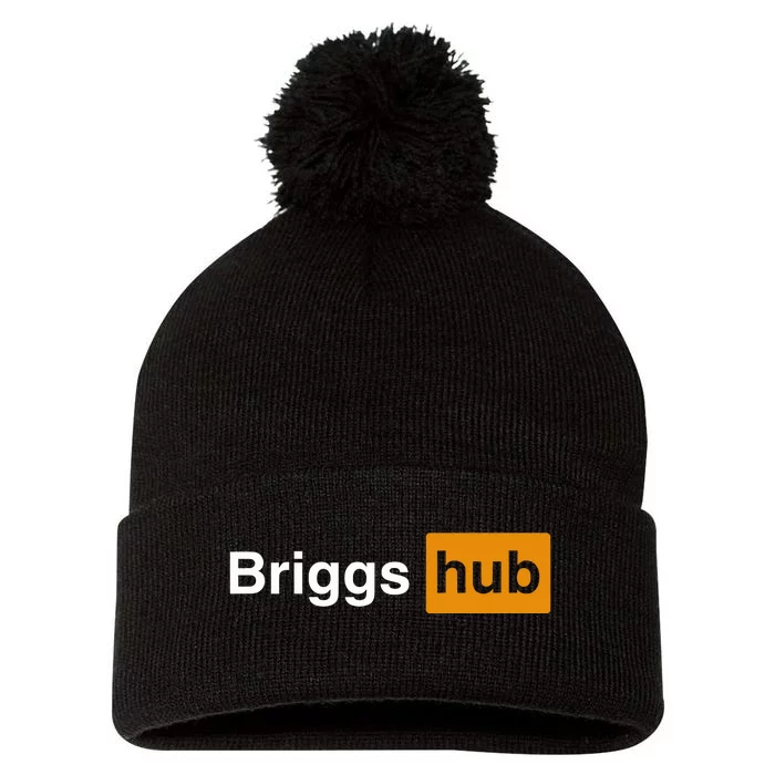 Briggs Hub Pom Pom 12in Knit Beanie