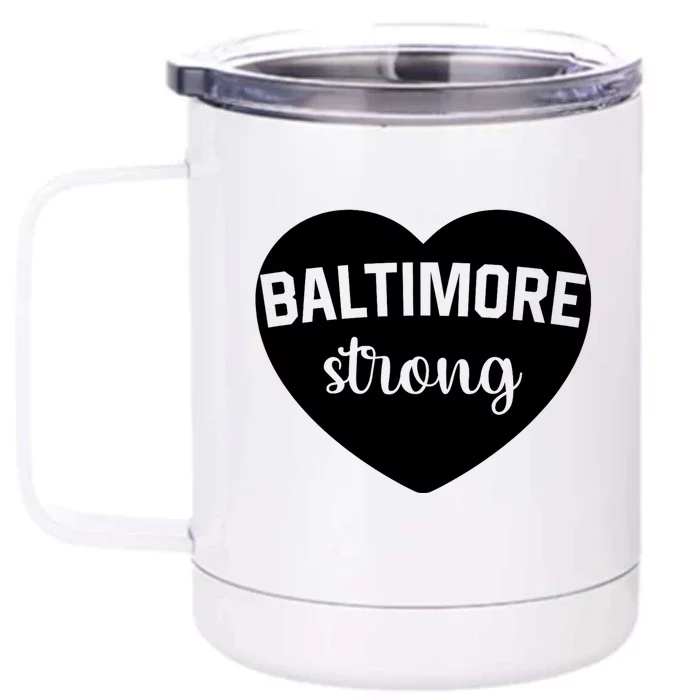 Baltimore Heart Baltimore Bridge Heart Baltimore Strong Front & Back 12oz Stainless Steel Tumbler Cup