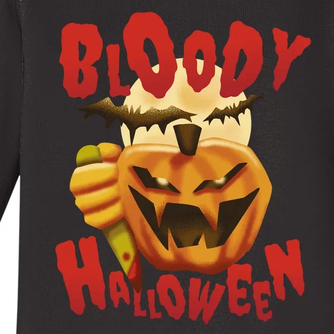 Bloody Halloween Baby Long Sleeve Bodysuit