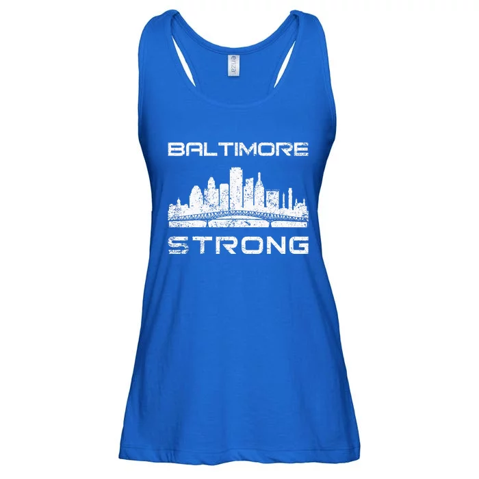 Baltimore Heart Baltimore Bridge Baltimore Strong Ladies Essential Flowy Tank