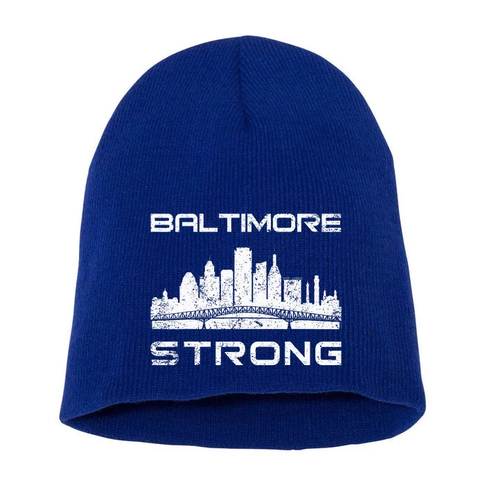 Baltimore Heart Baltimore Bridge Baltimore Strong Short Acrylic Beanie