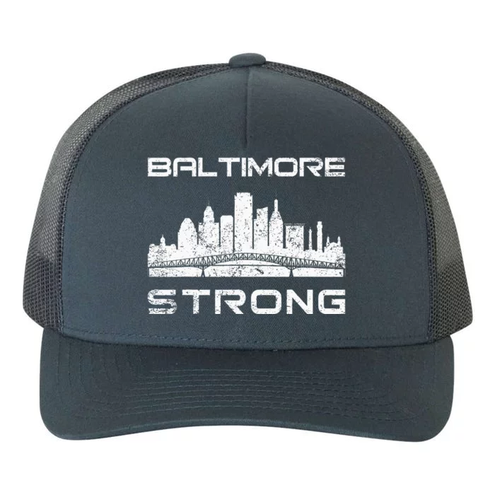 Baltimore Heart Baltimore Bridge Baltimore Strong Yupoong Adult 5-Panel Trucker Hat