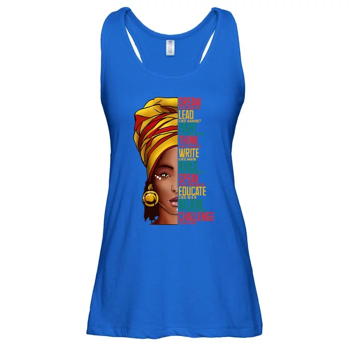 Black History Black History Month Dream Like Martin Ladies Essential Flowy Tank